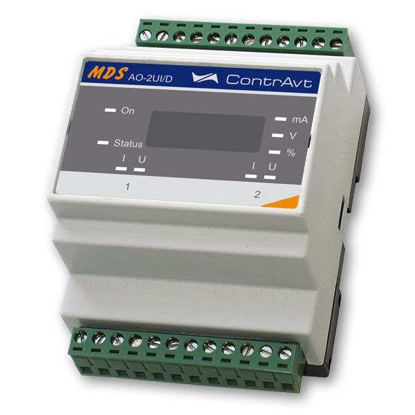 Модуль ввода-вывода аналоговых и дискретных сигналов КОНТРАВТ MDS AIO-1/4R/2S/0J/F1-B4 Устройства сопряжения